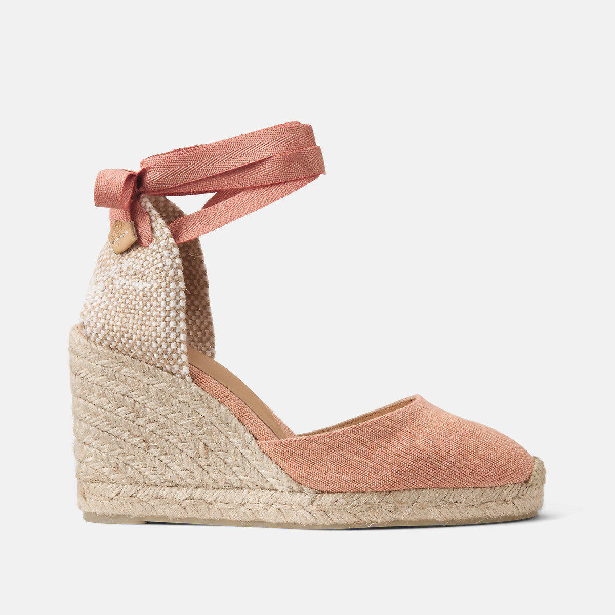 Espadrilles compensées Carina peche, CASTANER
