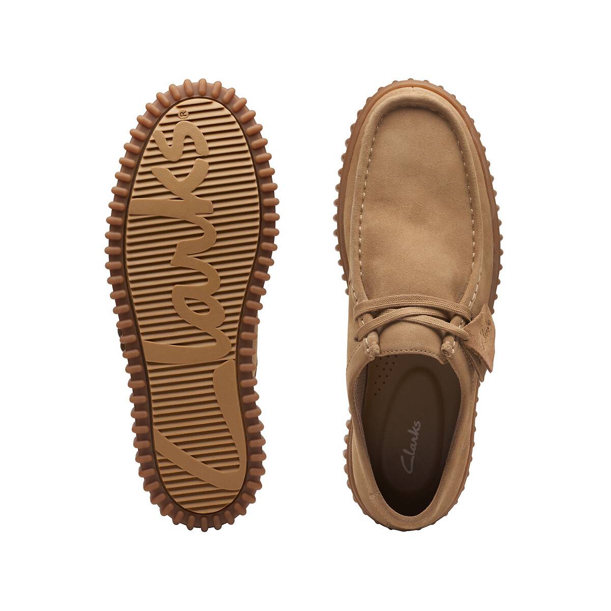 Derby in pelle scamosciata Torhill cammello, CLARKS