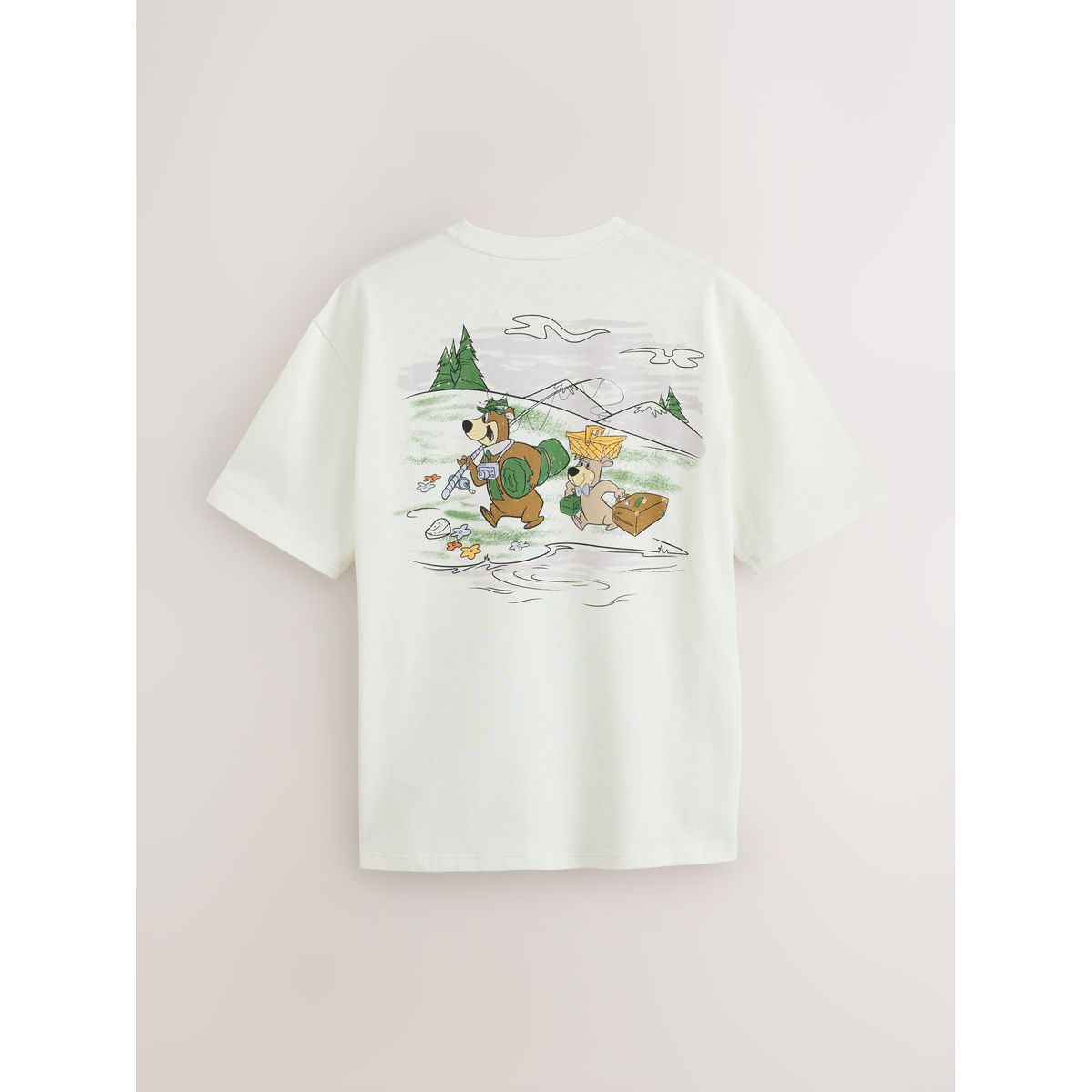 T-shirt décontracté à motif yogi l’ours blanc, NEXT