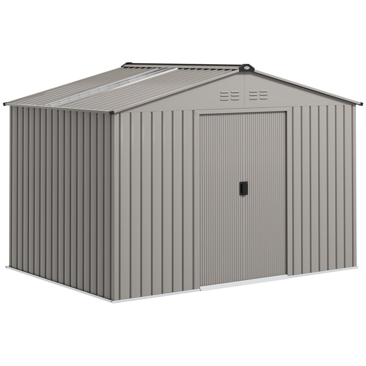 Abri de jardin Acier Gris gris, OUTSUNNY