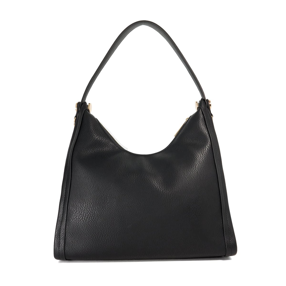 Sac à bandoulière souple avec bordure en métal - DECLARED black-synthetic, DUNE LONDON