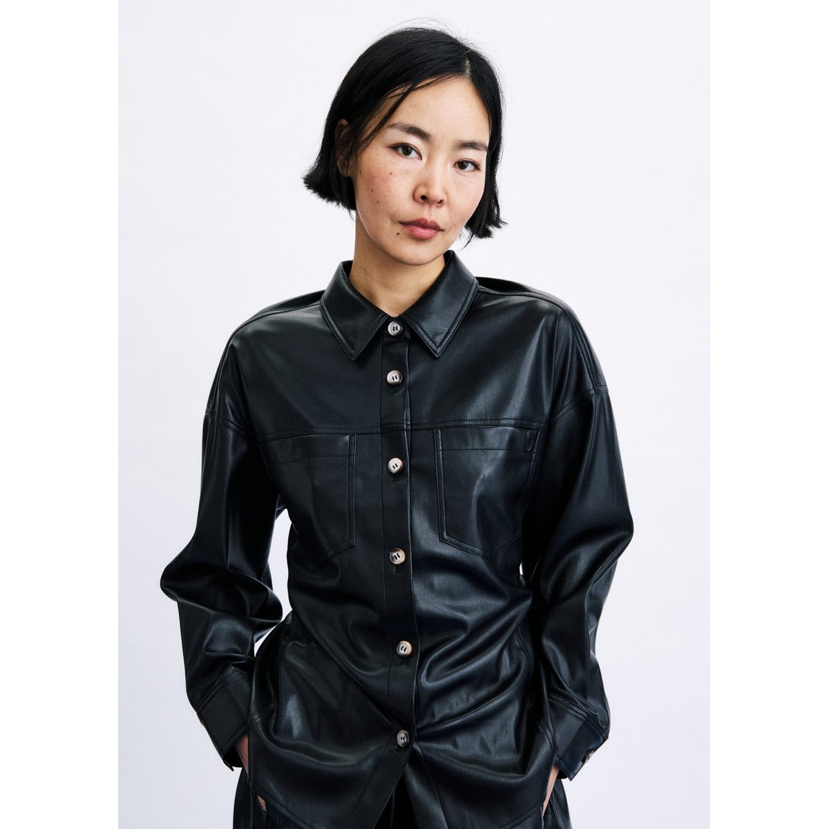 Chemise Takayama TAKAYAMA noir, FRNCH