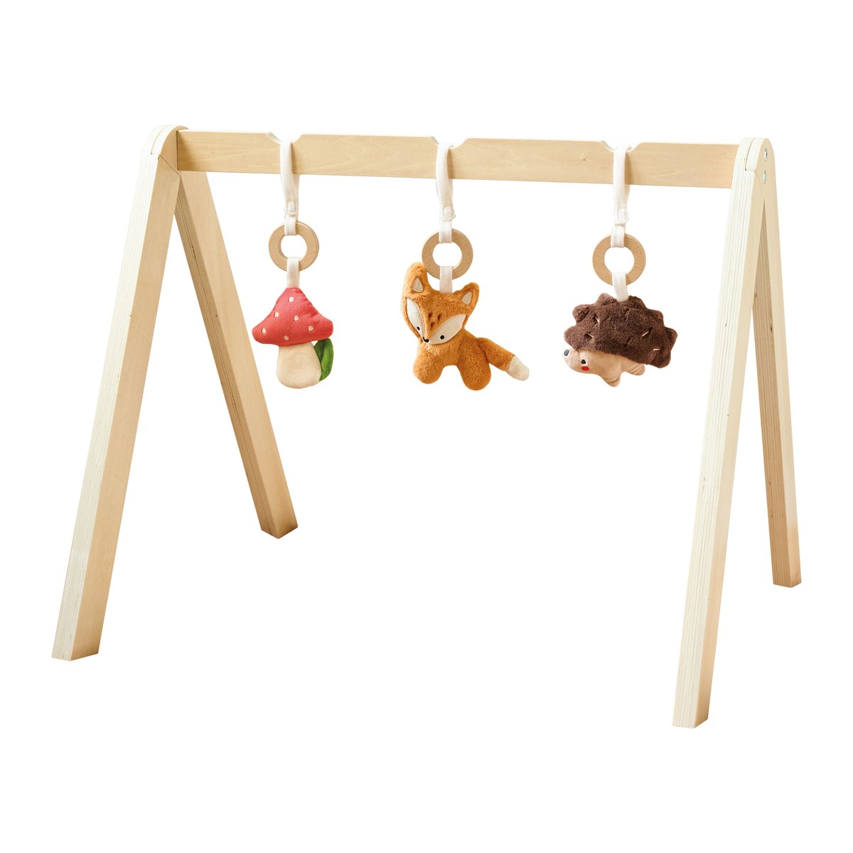 Portique d'éveil bébé FORET naturel, PETITE AMELIE
