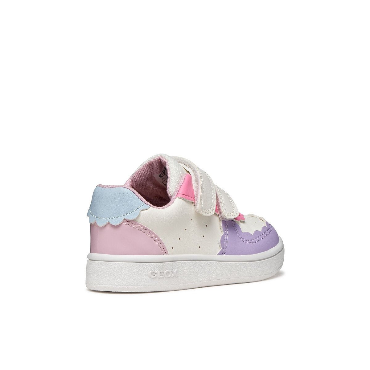 Zapatillas deportivas transpirables con velcro ECLYPER blanco/lila, GEOX
