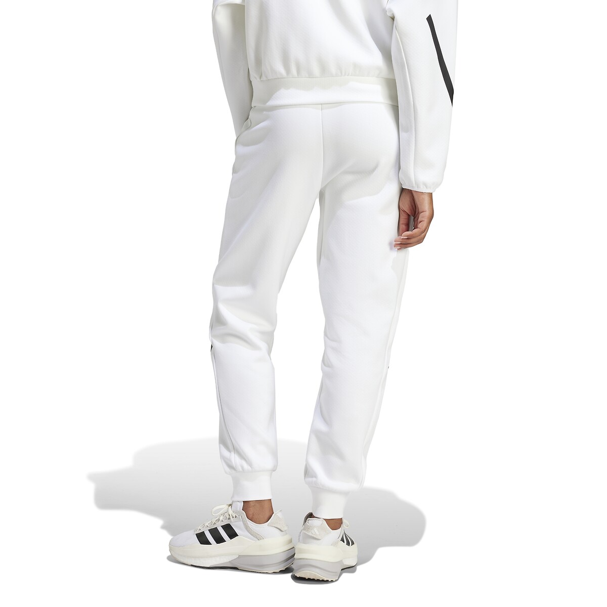 Calças de fato de treino Z.N.E. branco, ADIDAS SPORTSWEAR