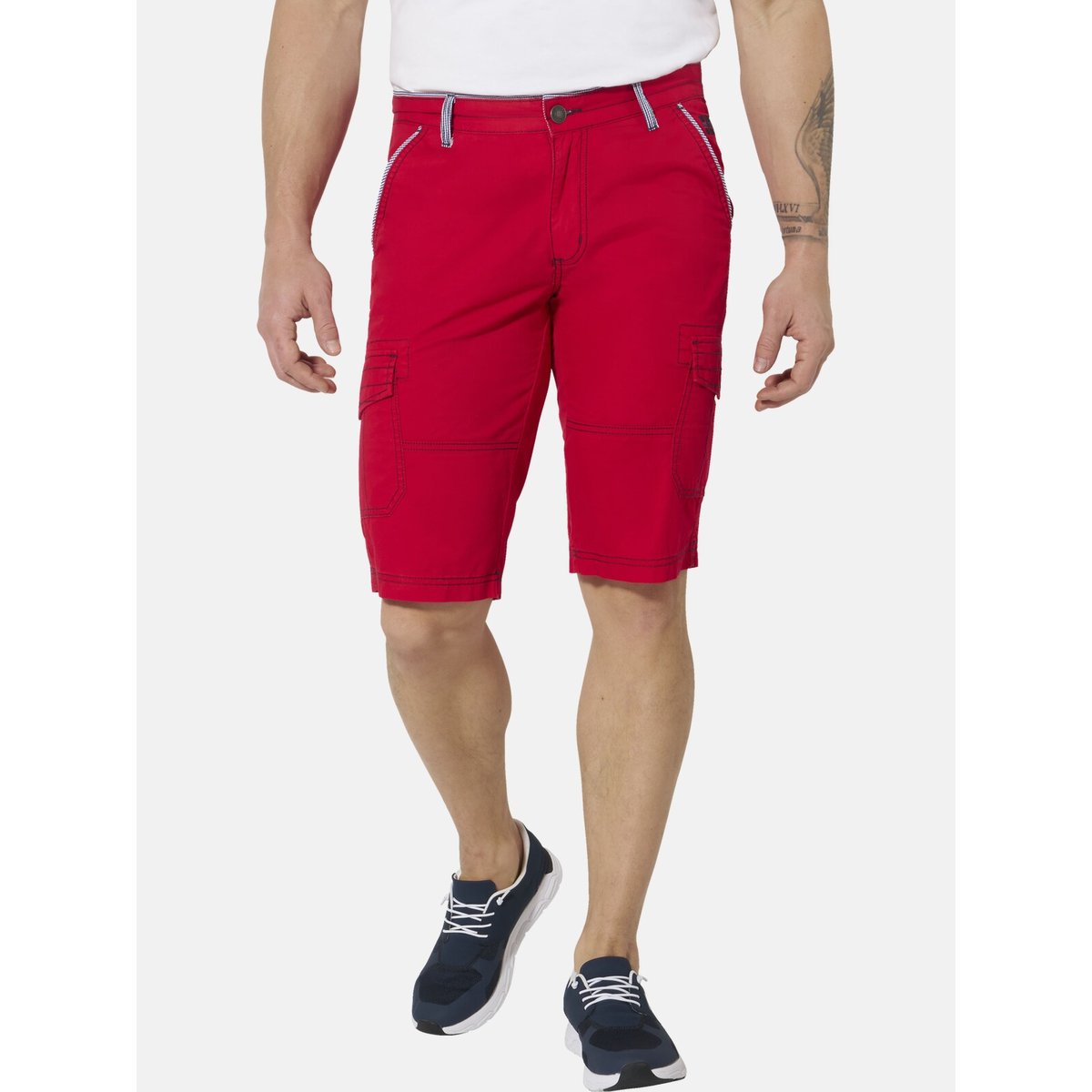 Bermuda cargo SILJAN rouge, JAN VANDERSTORM
