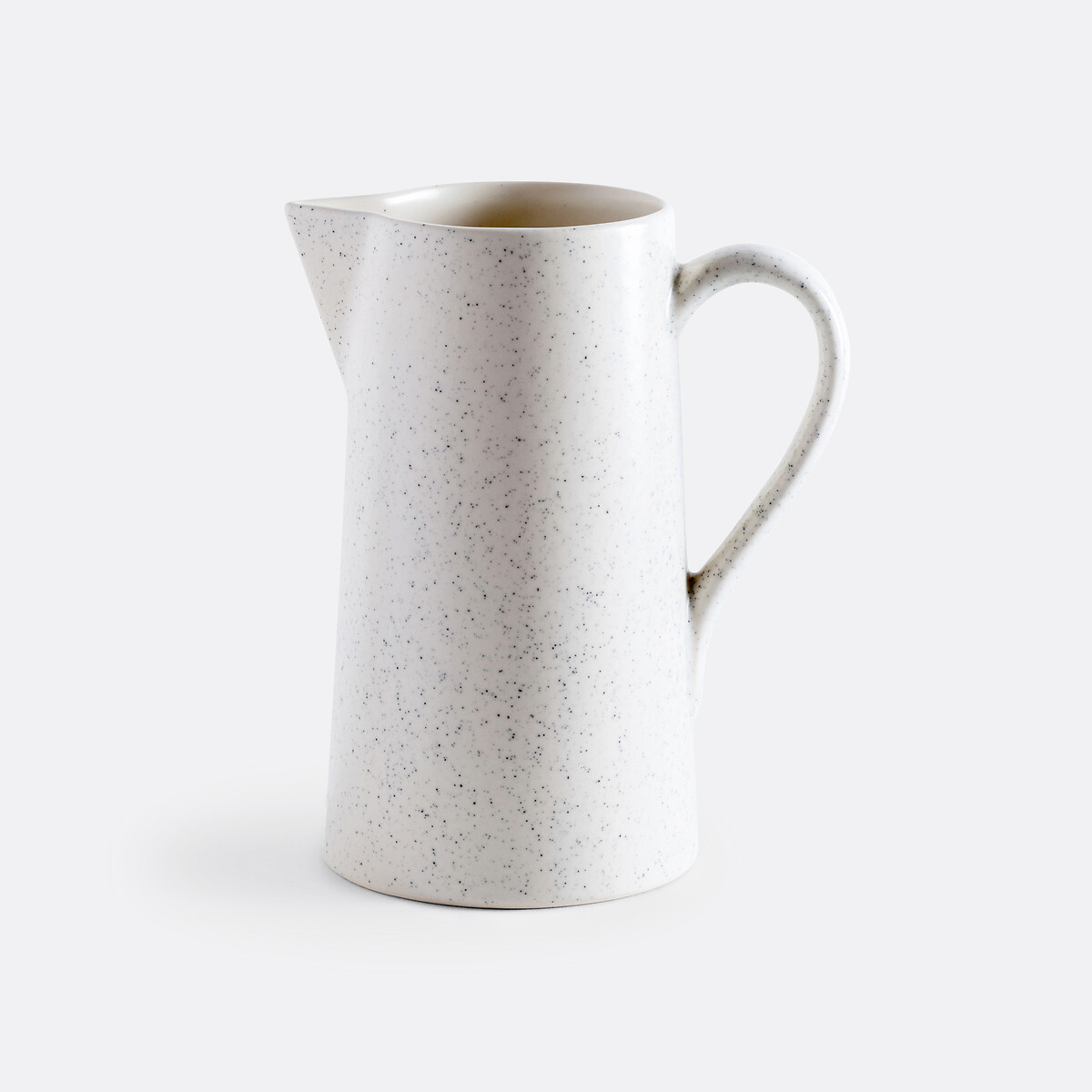 Krug Lexi, Steingut mit Sprenkelmuster schwarz/weiss, LA REDOUTE INTERIEURS