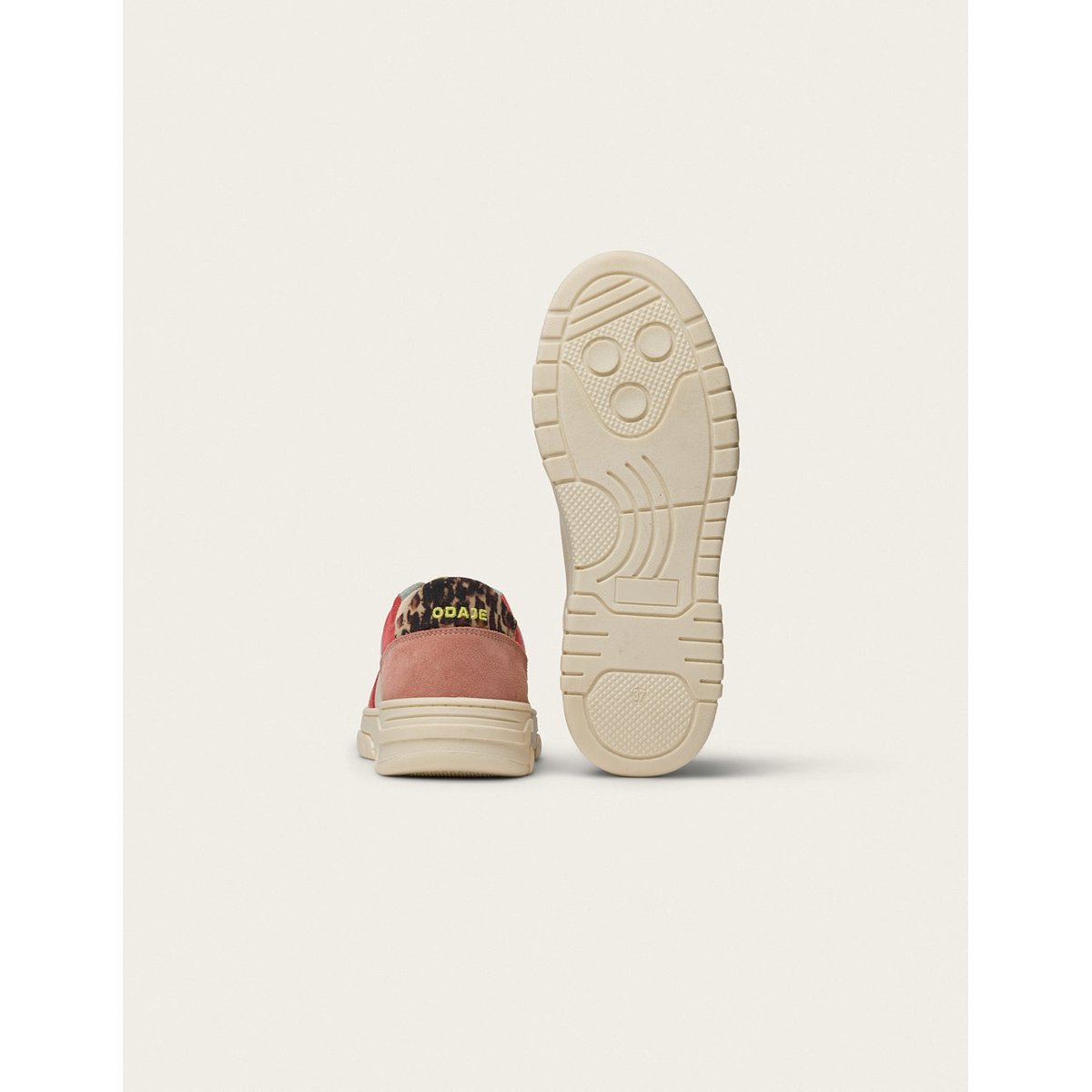 Baskets basses NORA rose ciel citron, ODAJE