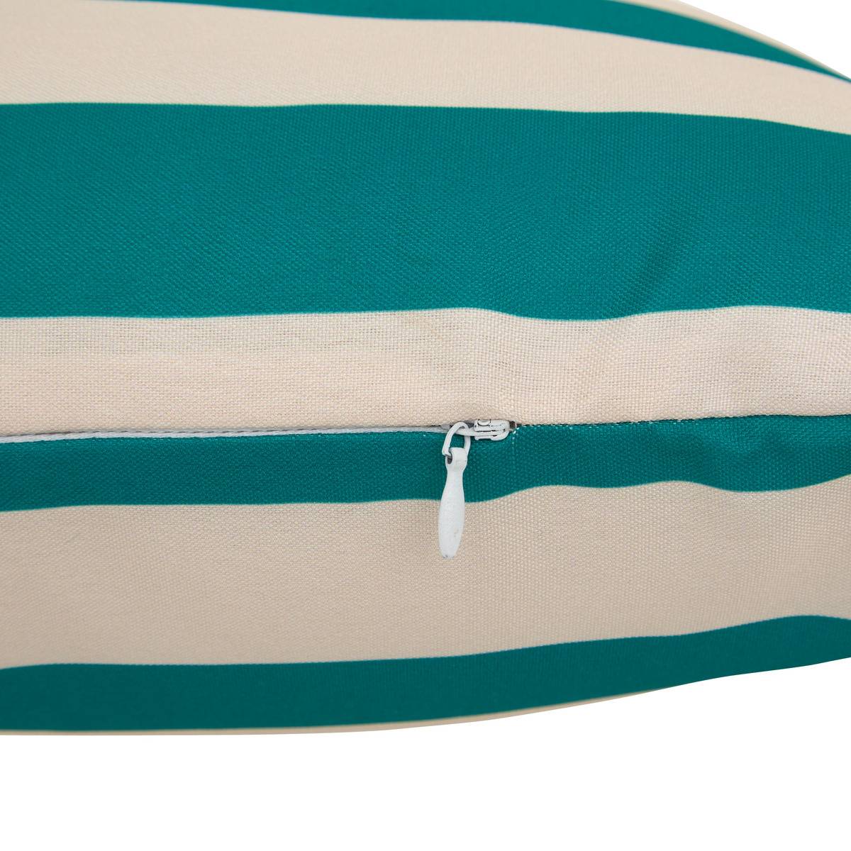 Coussin d'extérieur déhoussable déperlant POOLSIDE vert, ATMOSPHERA