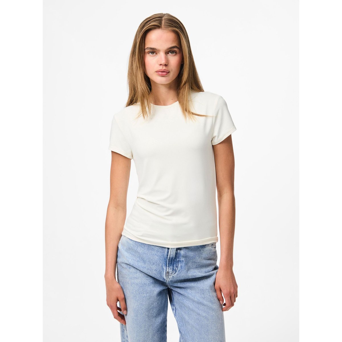 T-Shirt blanc - coconut milk, PIECES