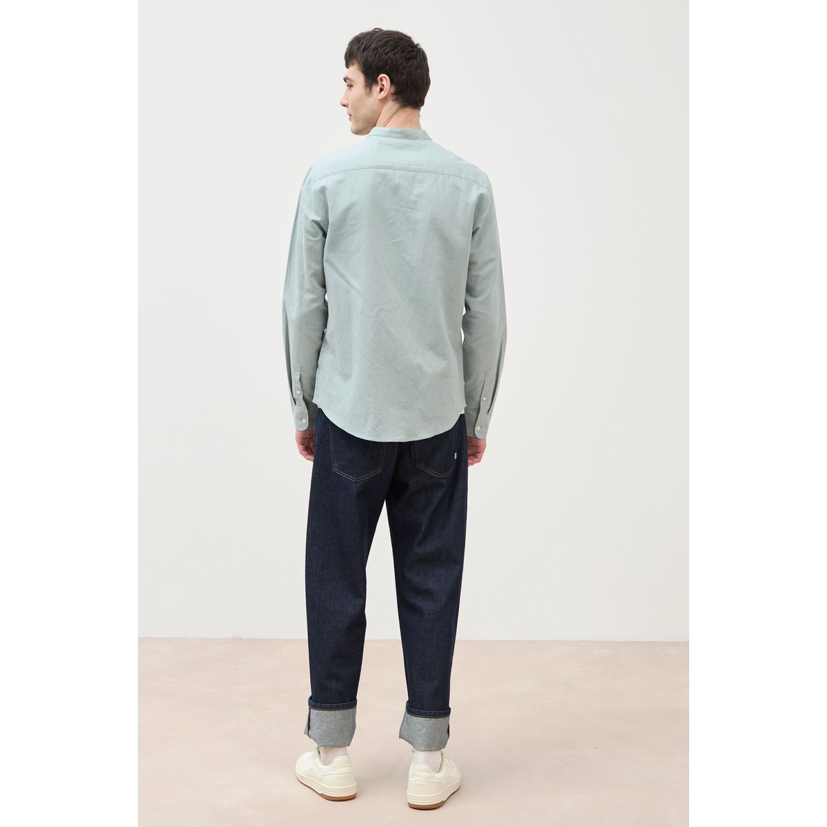 Chemise manches longues vert clair, BONOBO