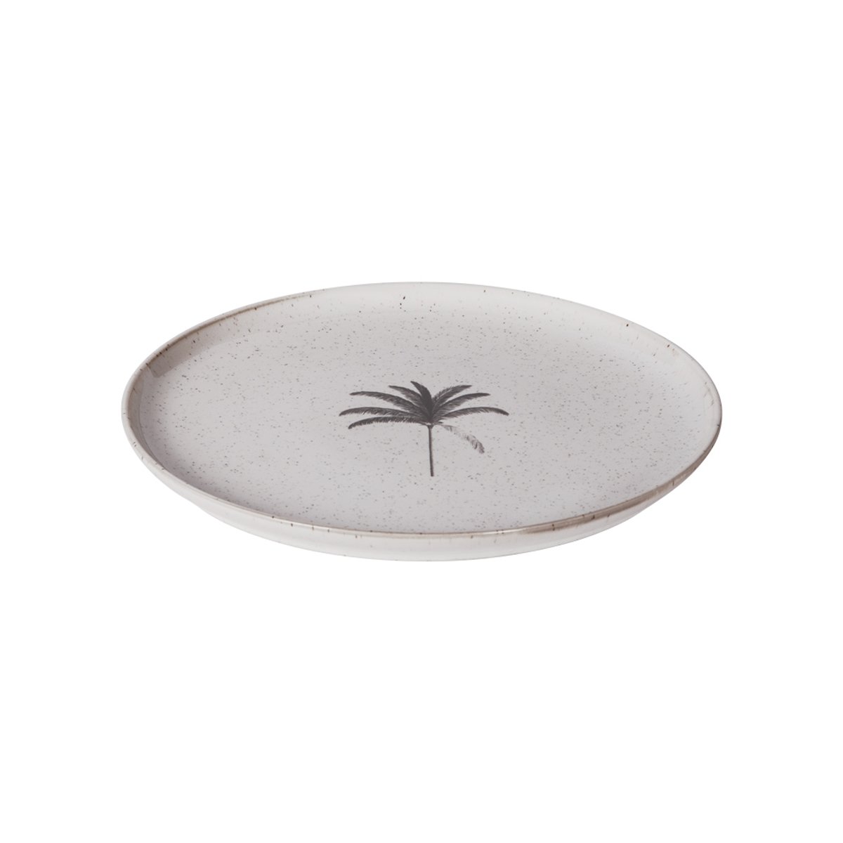 Assiette plate Palm 27 cm (lot de 6) blanc, TABLE PASSION