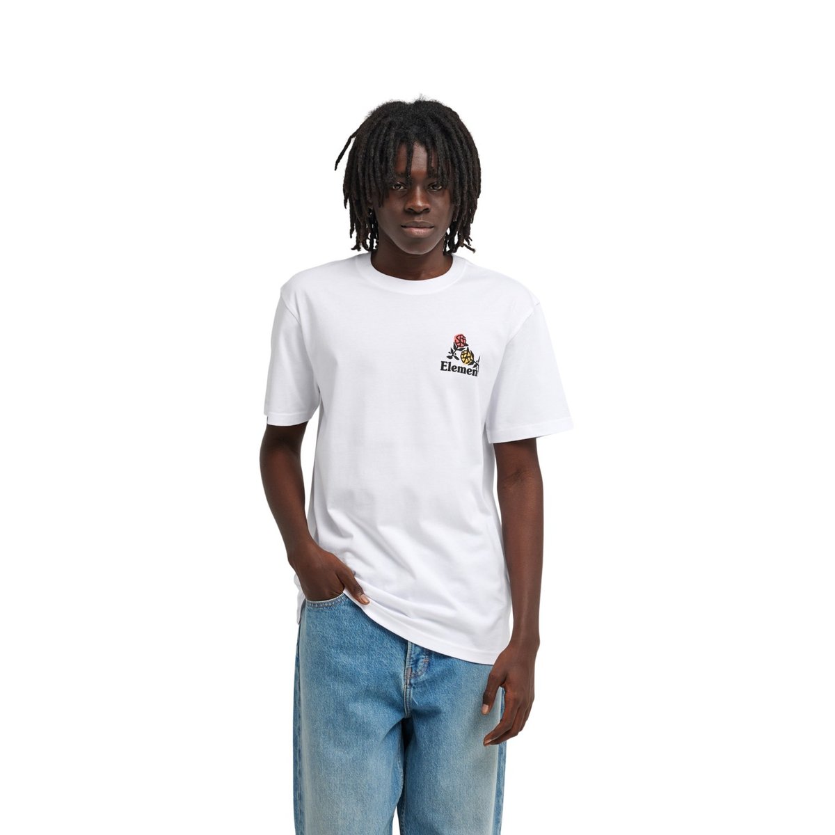 T-Shirt manches courtes HANDS FULL blanc optic white, ELEMENT