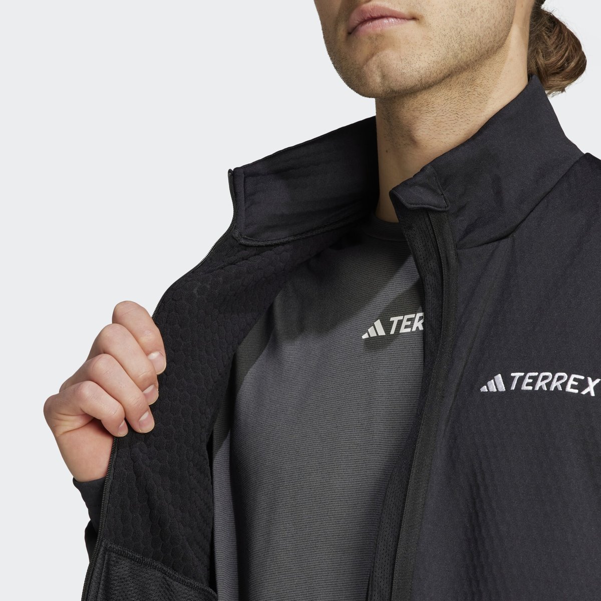 Veste légère molleton entièrement zippée Terrex Multi black, adidas Performance