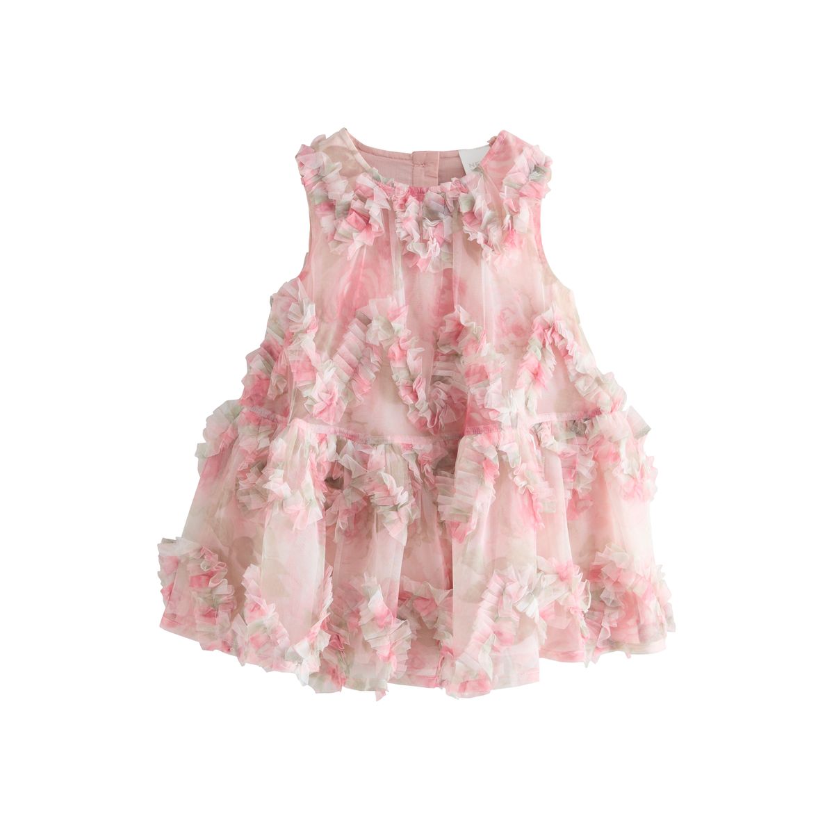 Robe en tulle sans manches à fleurs rose, NEXT