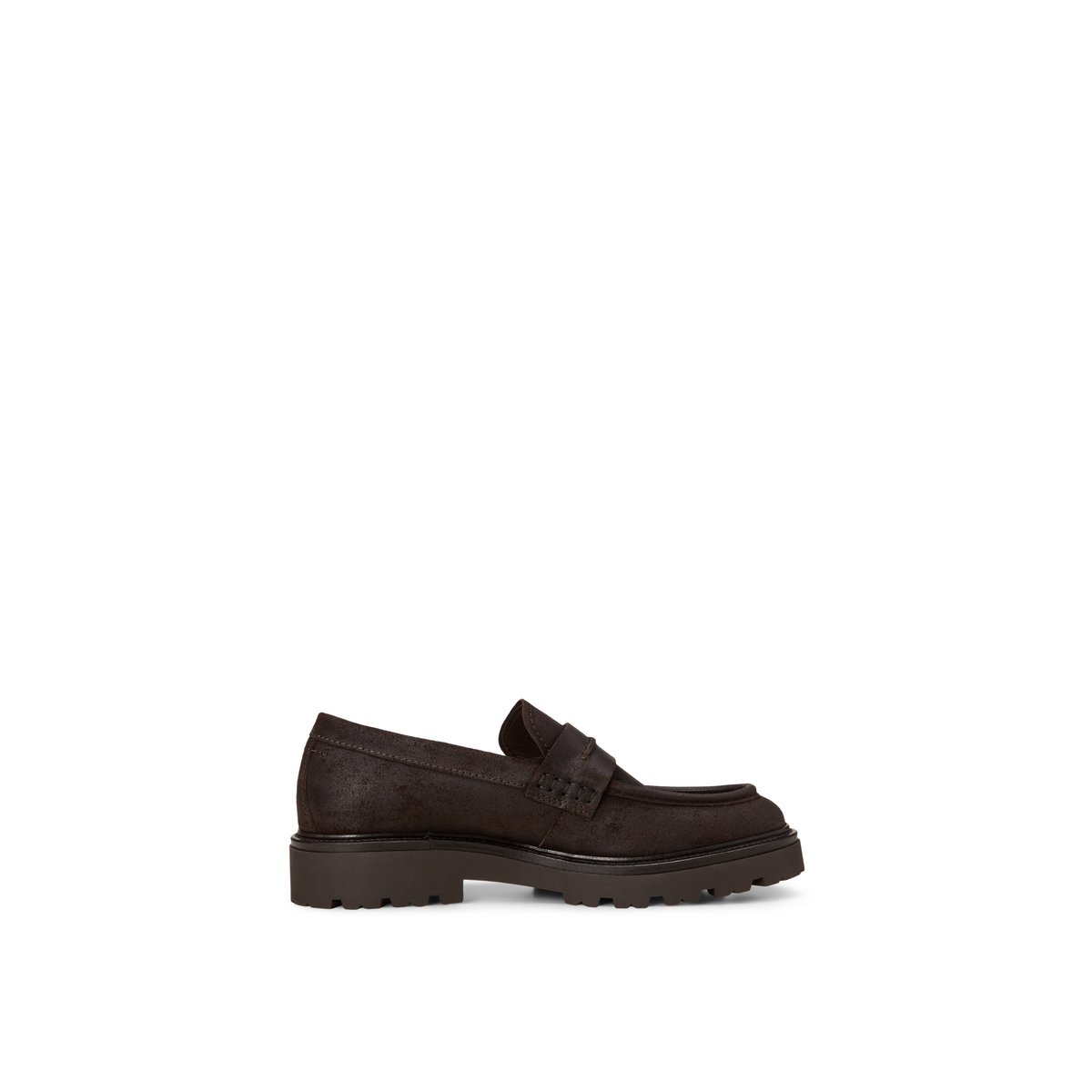 Mocassins modèle Phil en cuir velours ciré marron foncé, MARC O'POLO