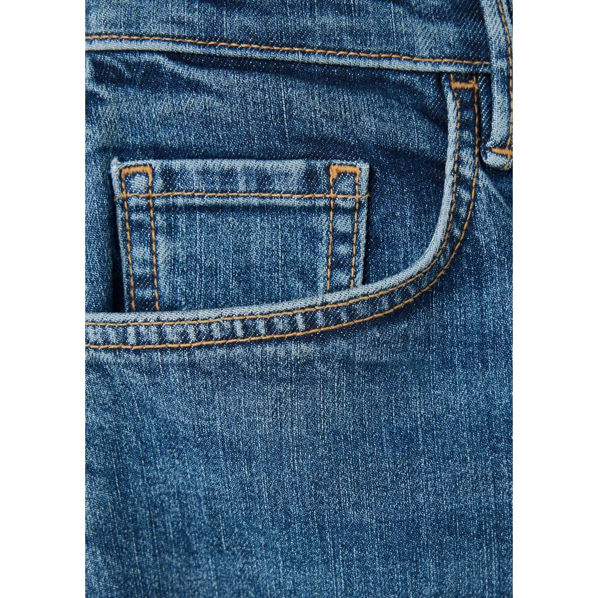 Jean taille haute wideleg bleu foncé, MANGO