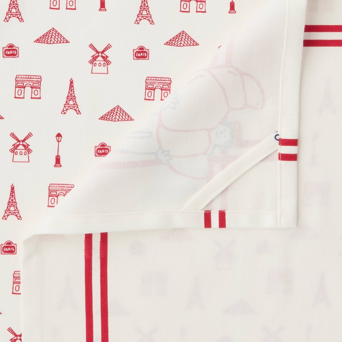 Lot de 2 Torchons imprimés Monsieur Baguette, 50x70 cm, en coton multi co, MONOPRIX
