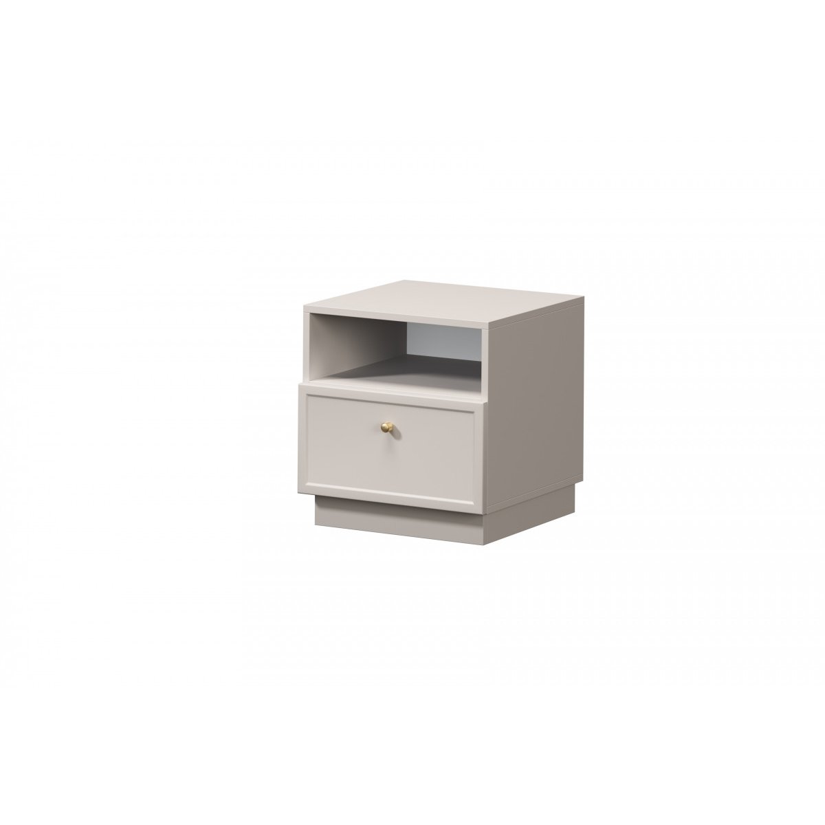 Table de chevet Panneaux de particules, LORINA beige, BOBOCHIC