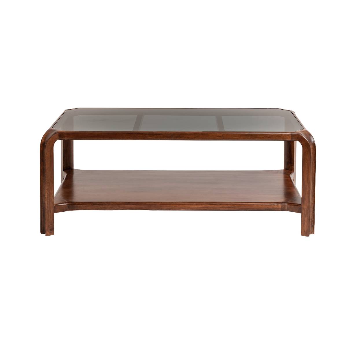 Table basse en bois de manguier ONANE bois foncé, MADE IN MEUBLES 