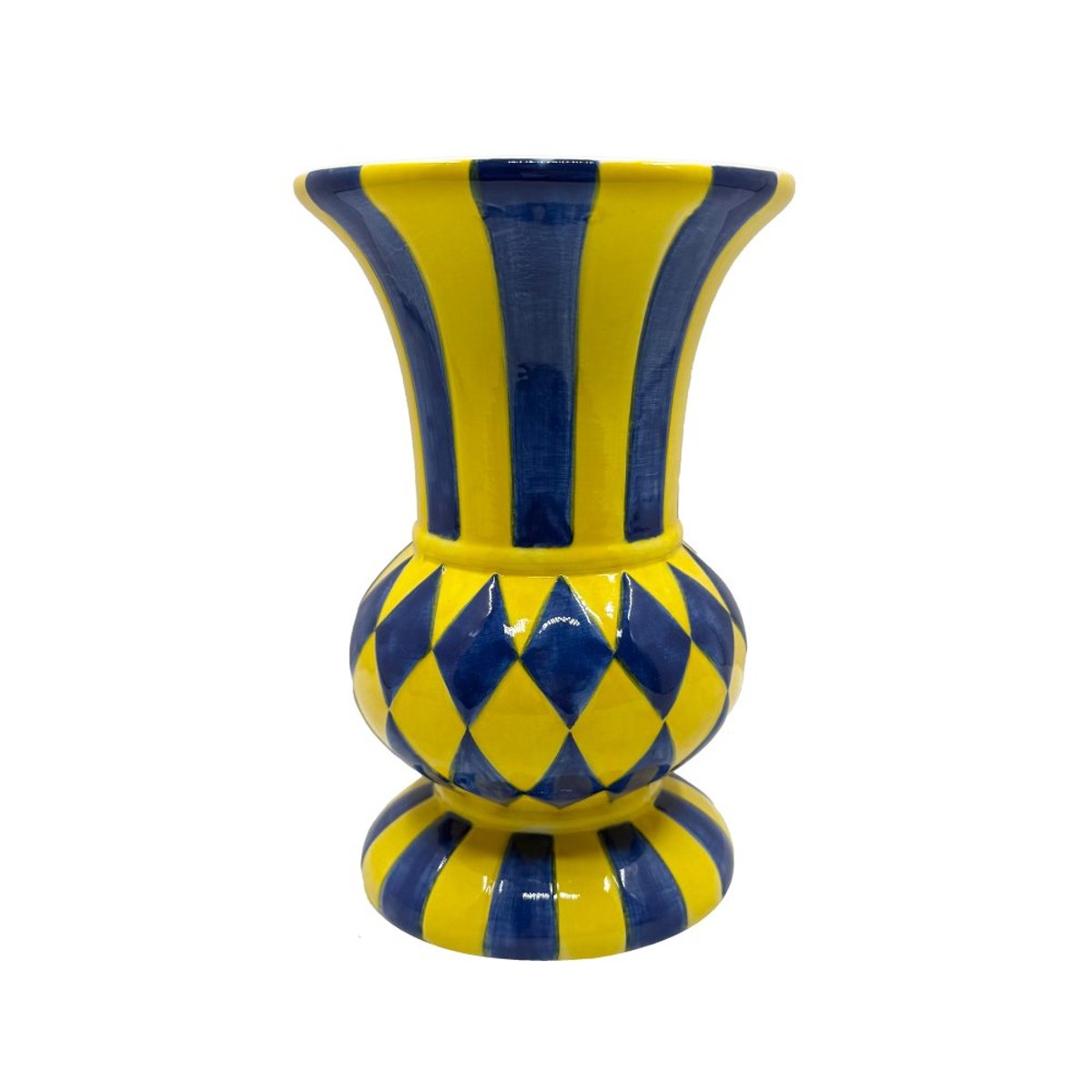 Vase Pop bleu jaune 18 - POP multicolore, TABLE PASSION
