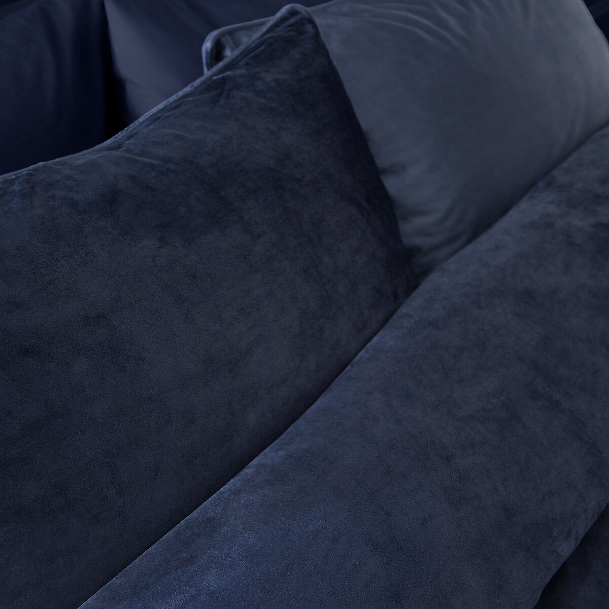 Kingsley Soft Matt Velvet Duvet Cover and Pillowcase Set navy, CATHERINE LANSFIELD