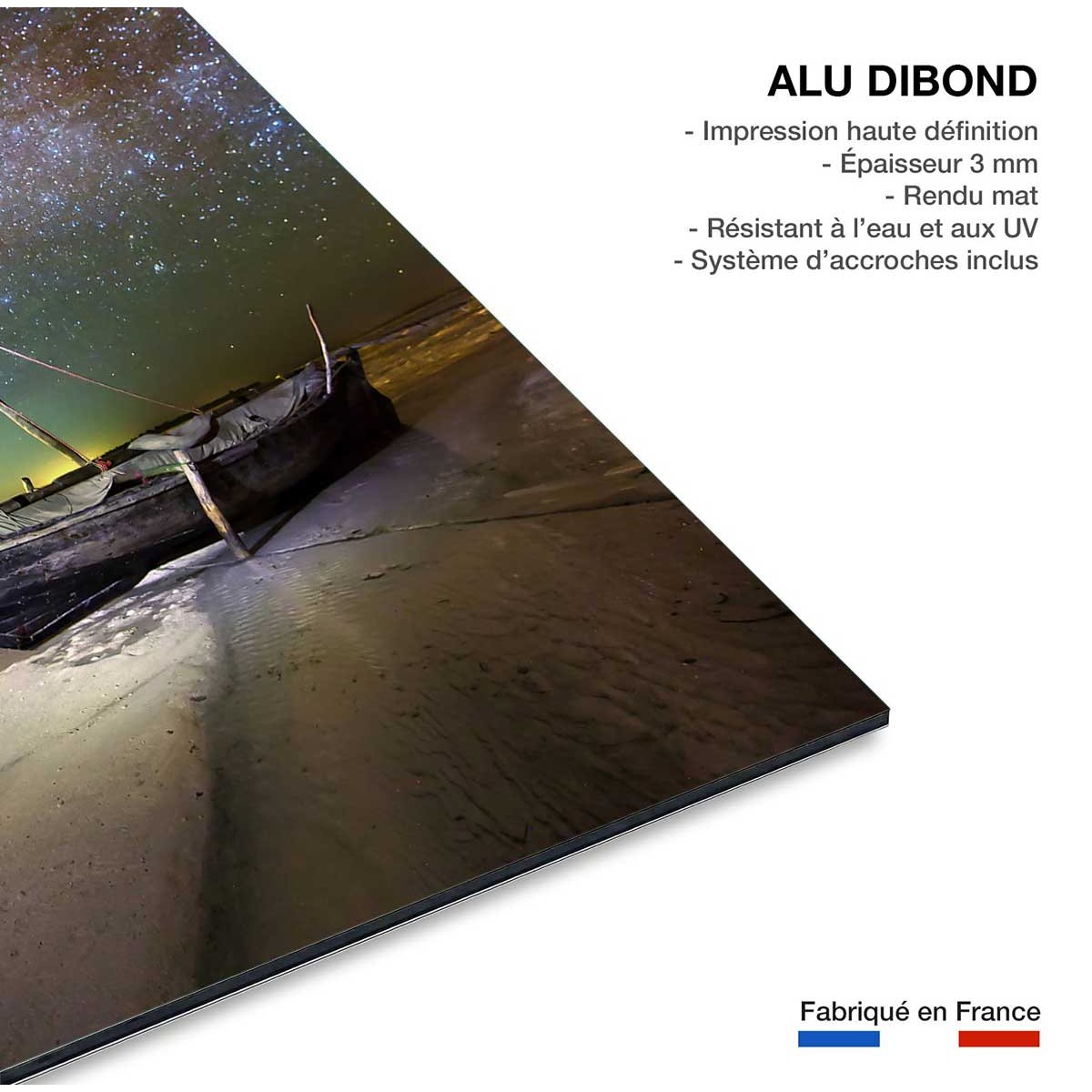 Tableau zanzibar boat tableau alu dibond, HEXOA