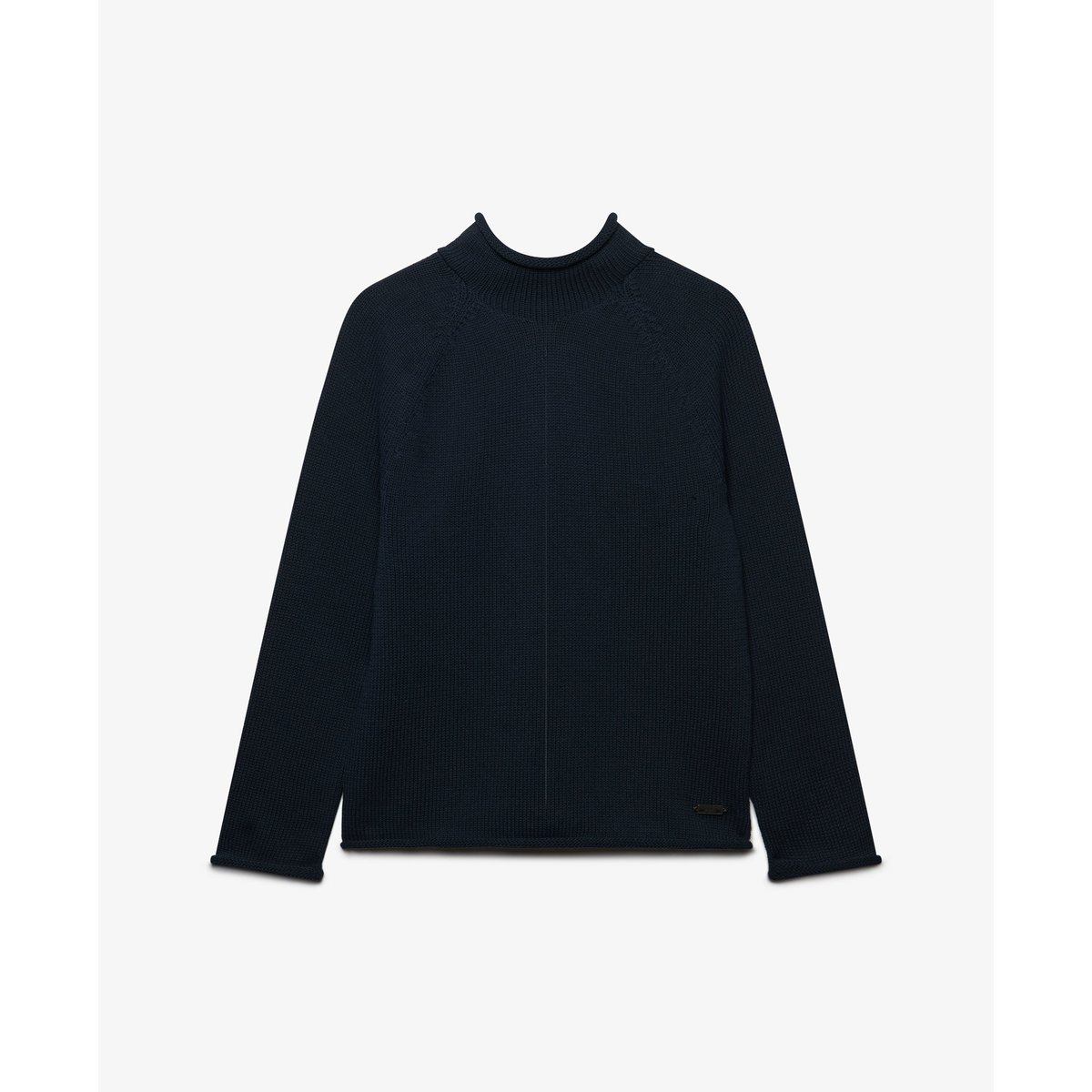 Pull à Bords Roulés Coupe Décontractée bleu marine nautique, SUPERDRY