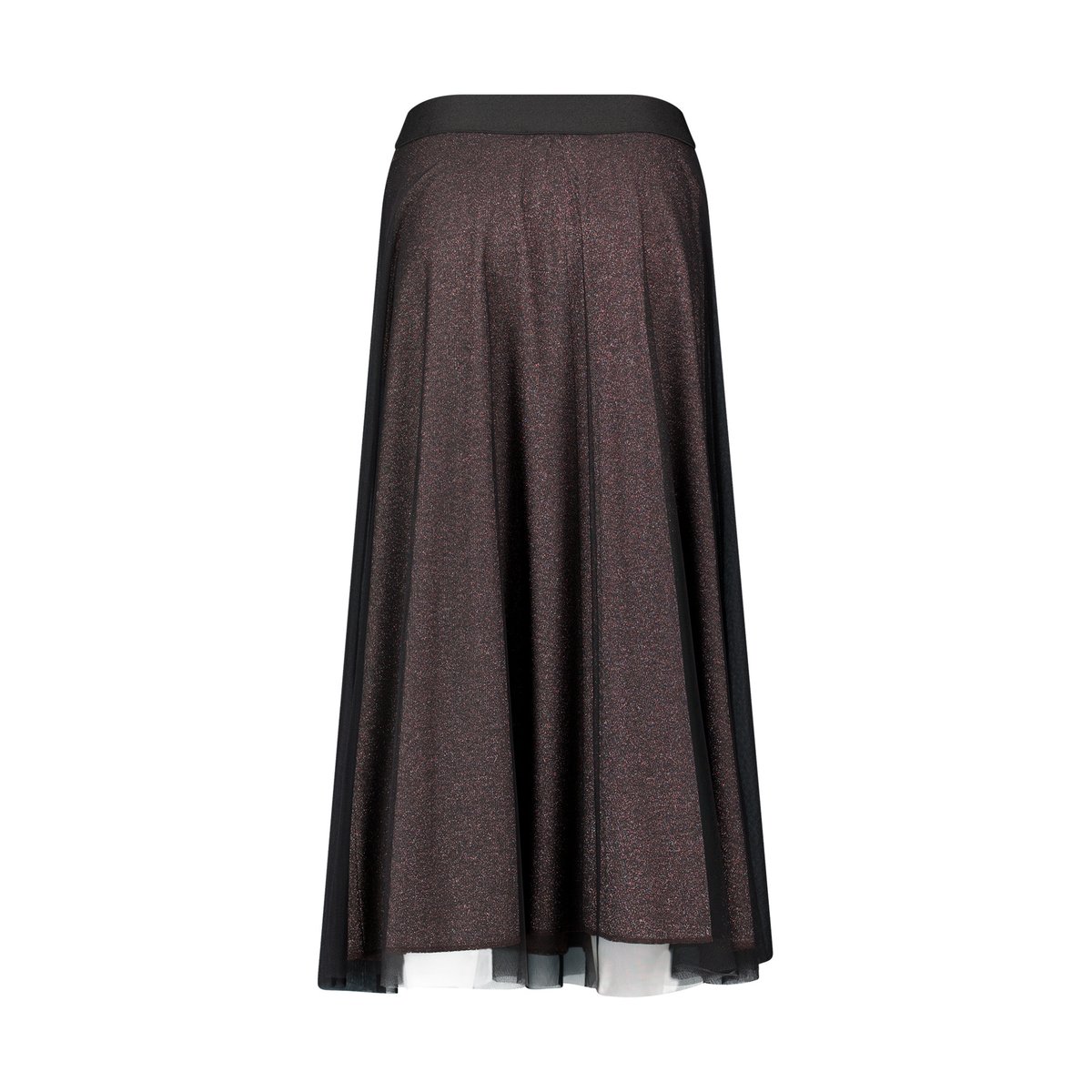 Jupe en tulle à taille élastique black/brown, ZERO