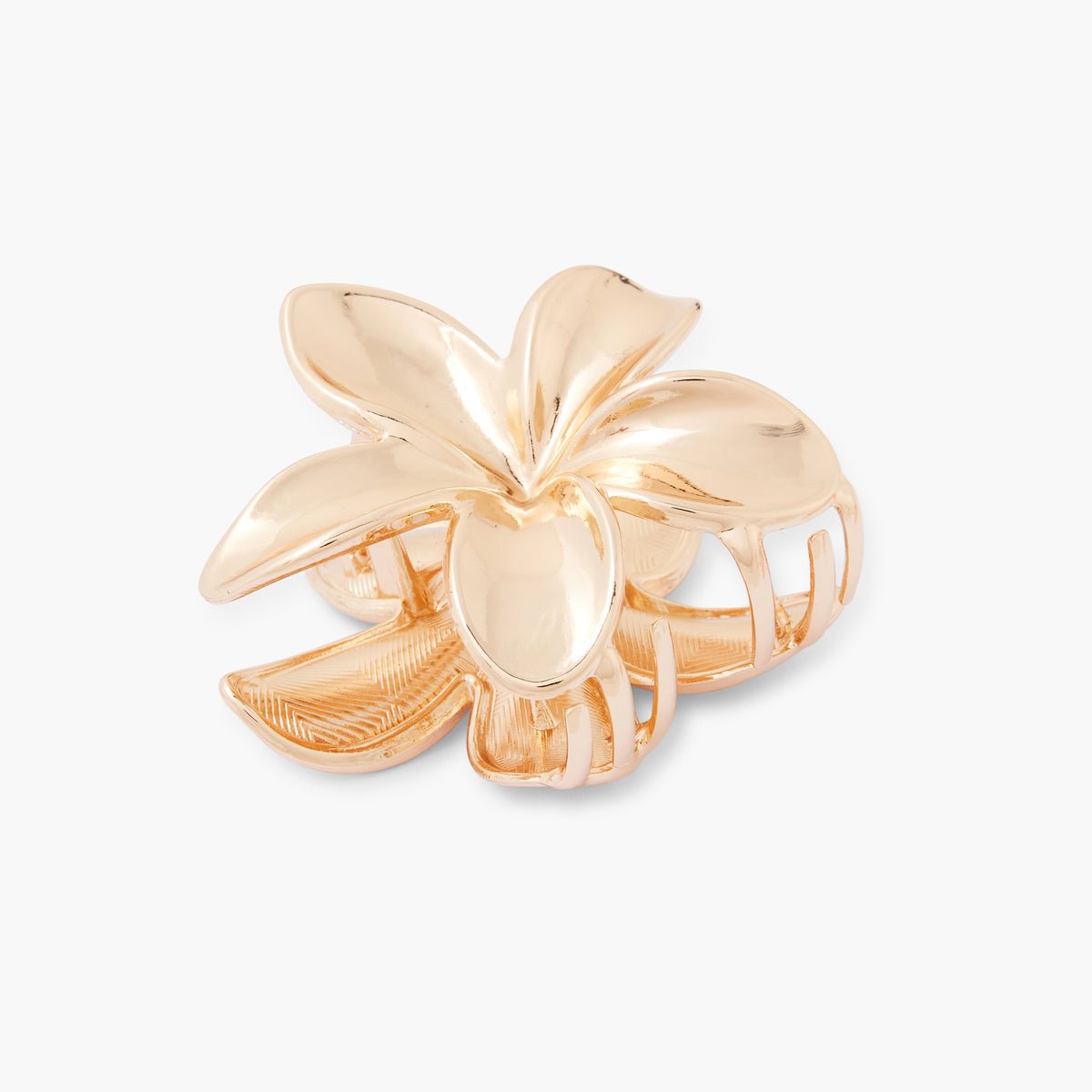 Pince à cheveux fleur tropicale dorée doré, BALABOOSTE