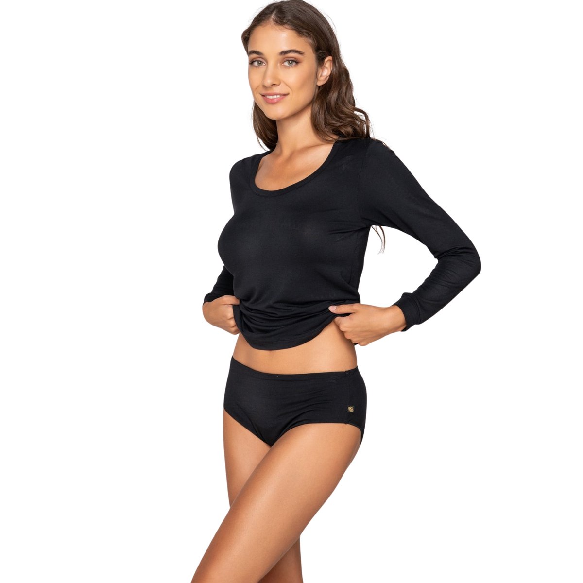 Pack x2 shortys MICRO TOUCH COMFORT noir, LUNA SPLENDIDA
