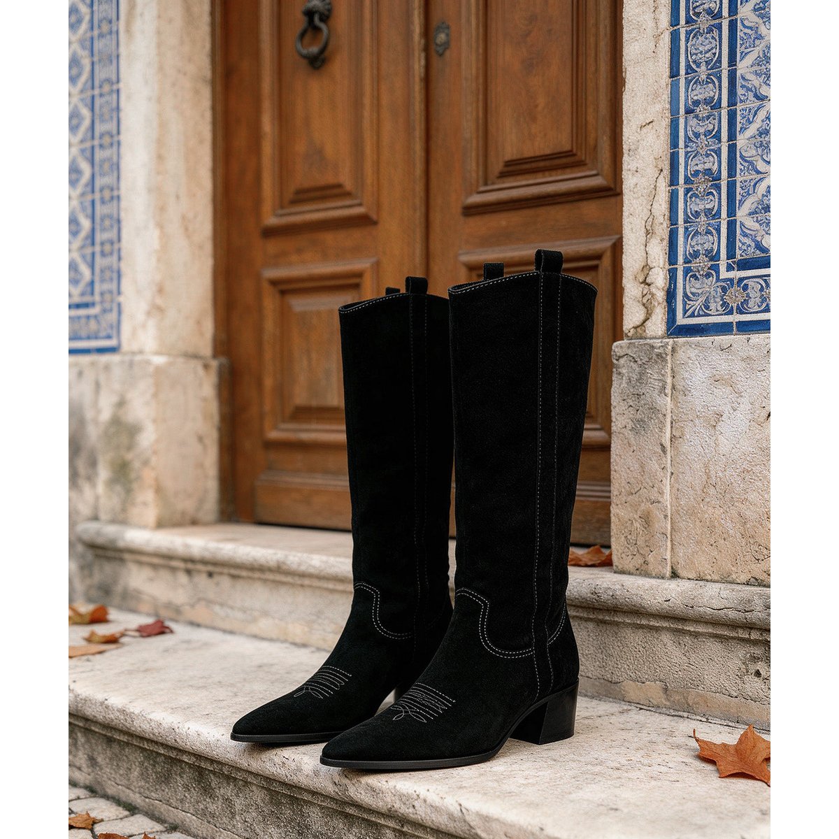 Bottes Santiags JUDITH noir, FINSBURY