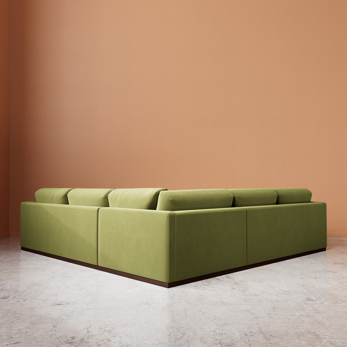 Alesund Easy Velvet Corner Sofa fern, SWOON
