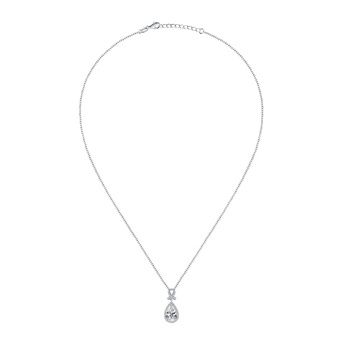 Colliers en Argent/oxyde de zirconium De Zirconium et Oxyde de zirconium argent, CLEOR