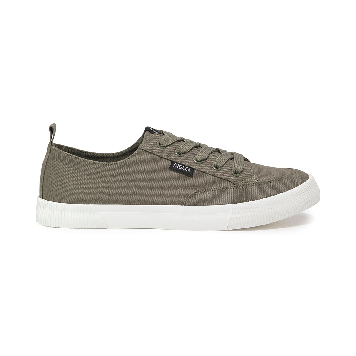 Baskets basses en coton TAMARIX kaki, AIGLE
