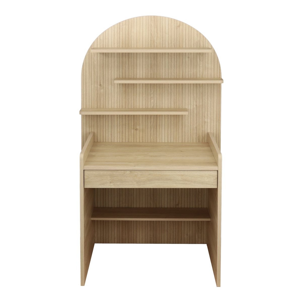 Bureau enfant - décor bois chêne sépia forme arche - ARCHE marron, SAUTHON