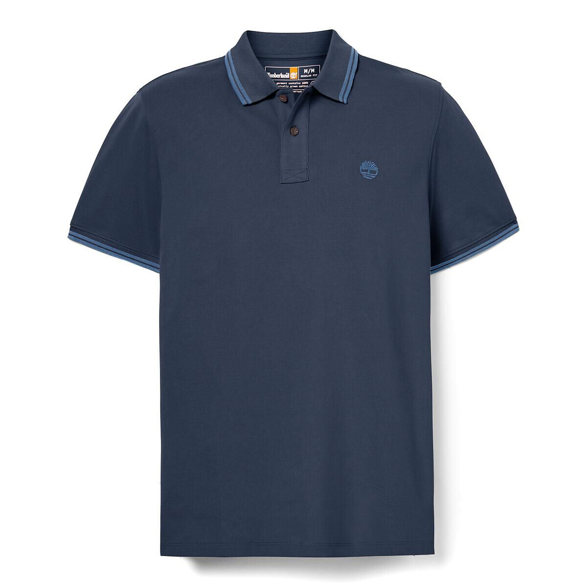 Polo maille piquée bleu marine, TIMBERLAND