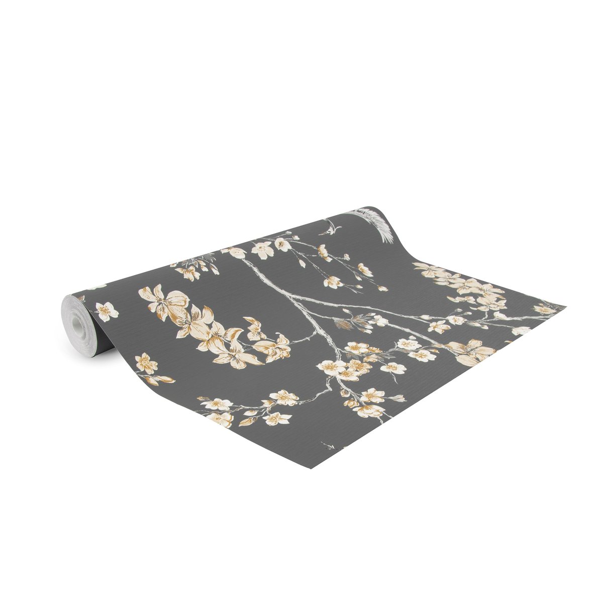 Papier peint foncé Oiseaux Grues ALEXA gris, SUPERFRESCO EASY