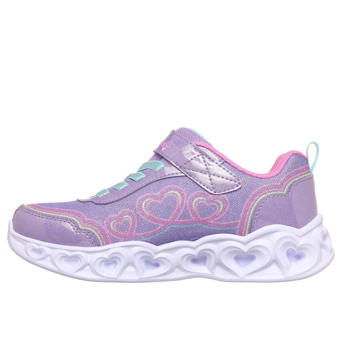 Baskets S LIGHTS®-HEART LIGHTS-BUBBLE violet, SKECHERS