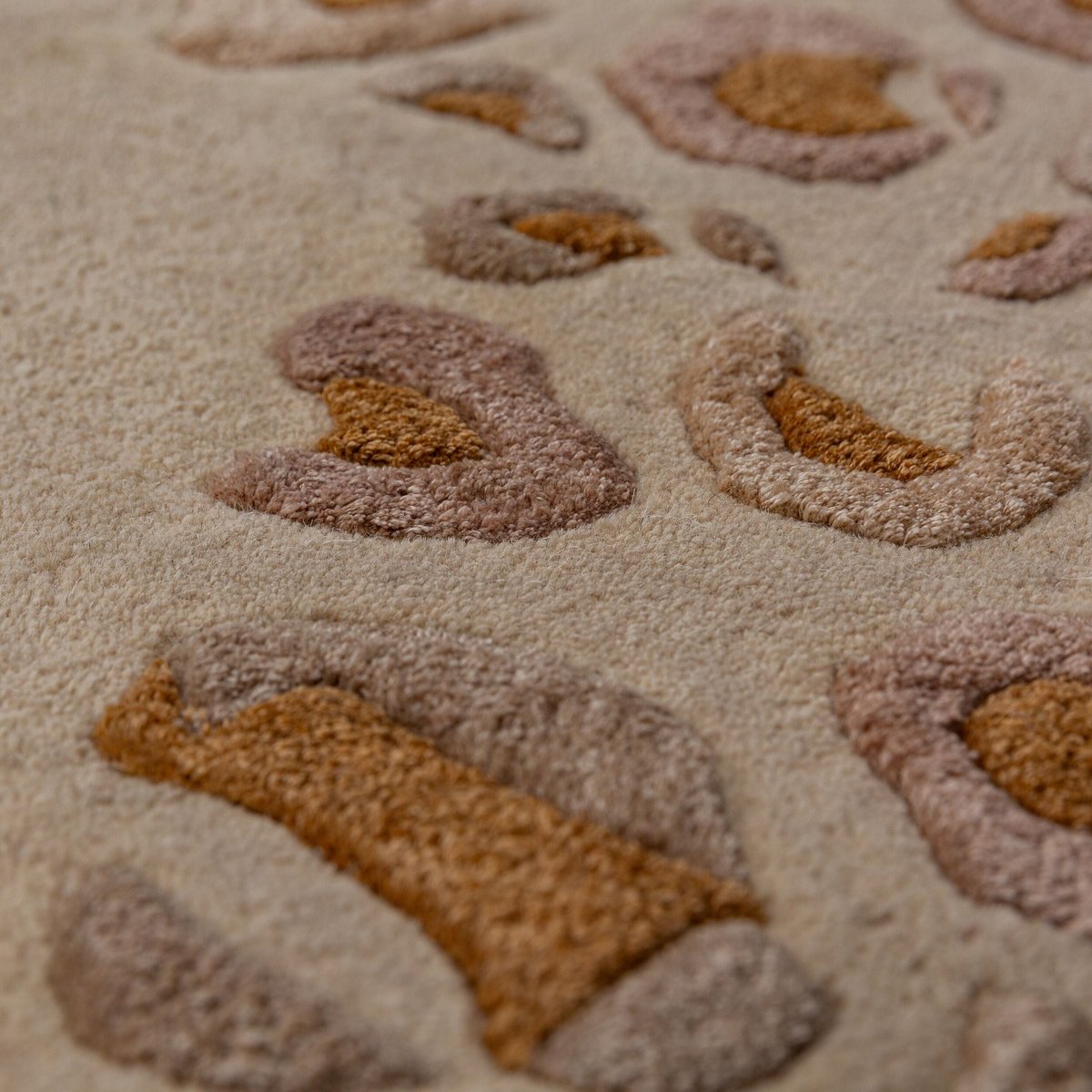 Tapis en laine LEOPARD FRAME beige, FLAIR RUGS
