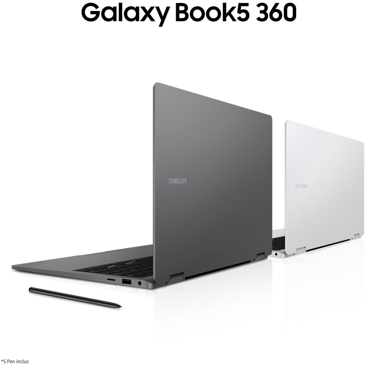 Ordinateur portable GB5 360 15,6" Tactile OLED Ultra 5 226V 16 Go RAM LPDDR5x SSD 512 Go stylet inclus Copilot+PC couleur unique, SAMSUNG