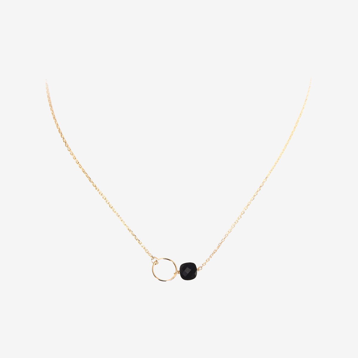 Collier doré onyx - fidji onyx noir, CAROLINE NAJMAN