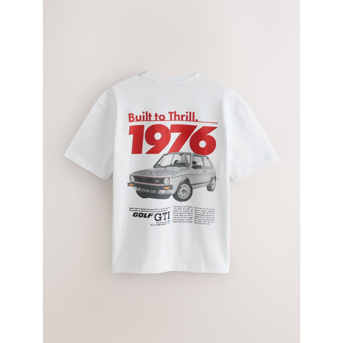 T-shirt à imprimé voiture blanc, NEXT