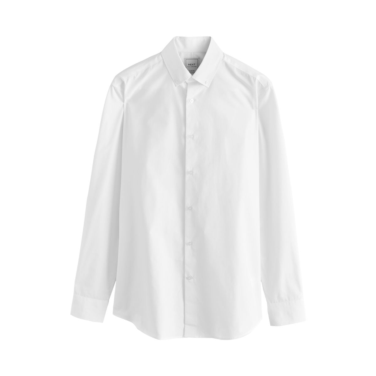 Chemise   slim manchette simple col boutonné blanc, NEXT
