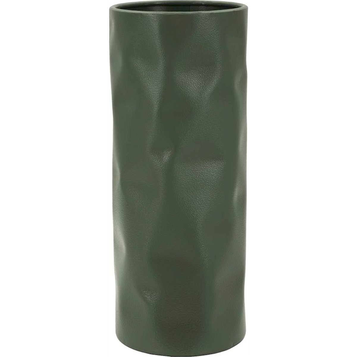Vase cylindrique en fer martelé MODERN vert clair, RECOLLECTION