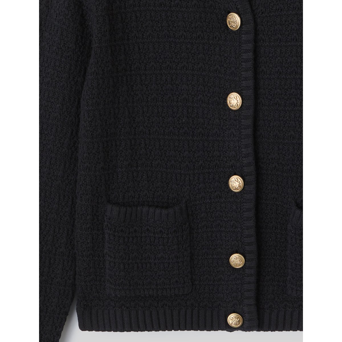Gilet boutonné noir, BZB