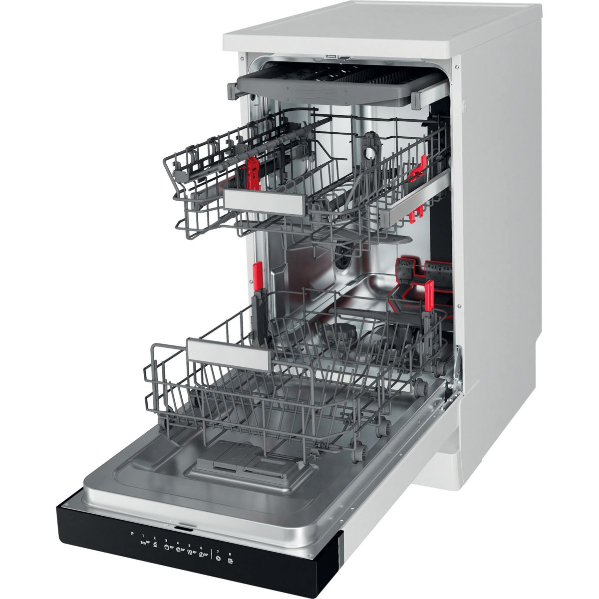 Lave vaisselle 45 cm WSFO3O34PF 6ème Sens couleur unique, WHIRLPOOL