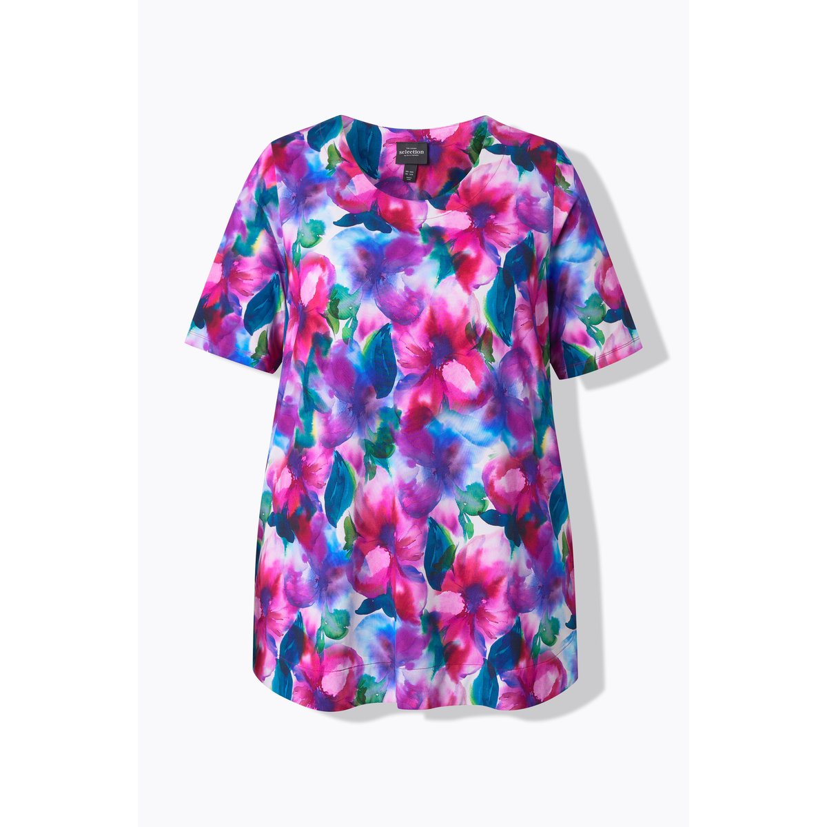 T-shirt au tombé fluide blanc neige, ULLA POPKEN