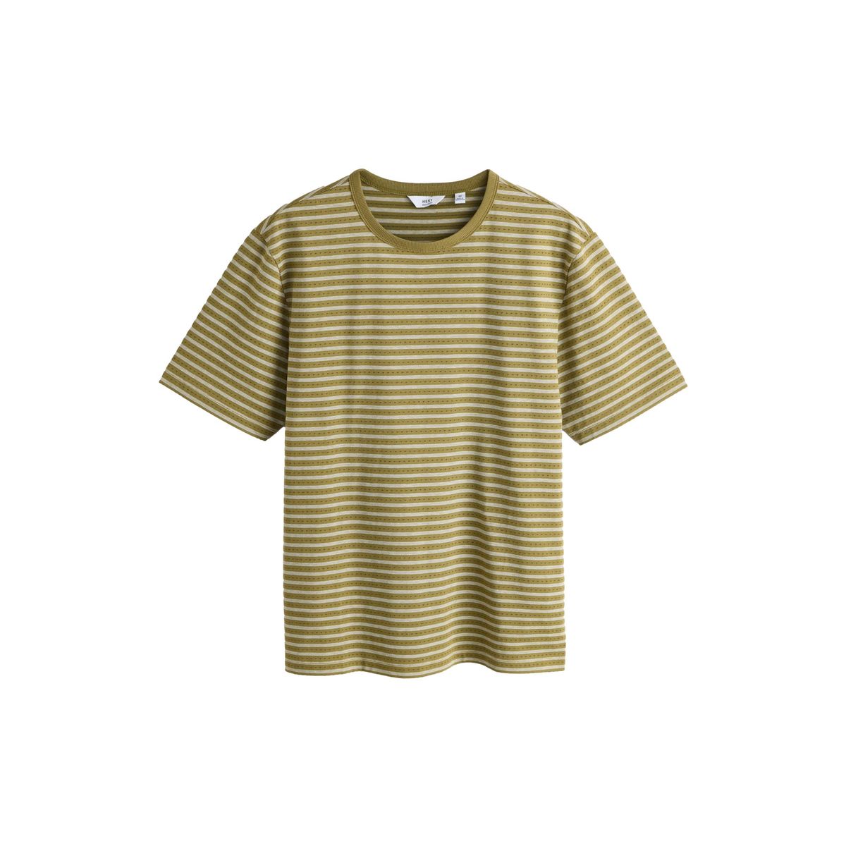 T-shirt standard à rayures horizontales vert olive, NEXT