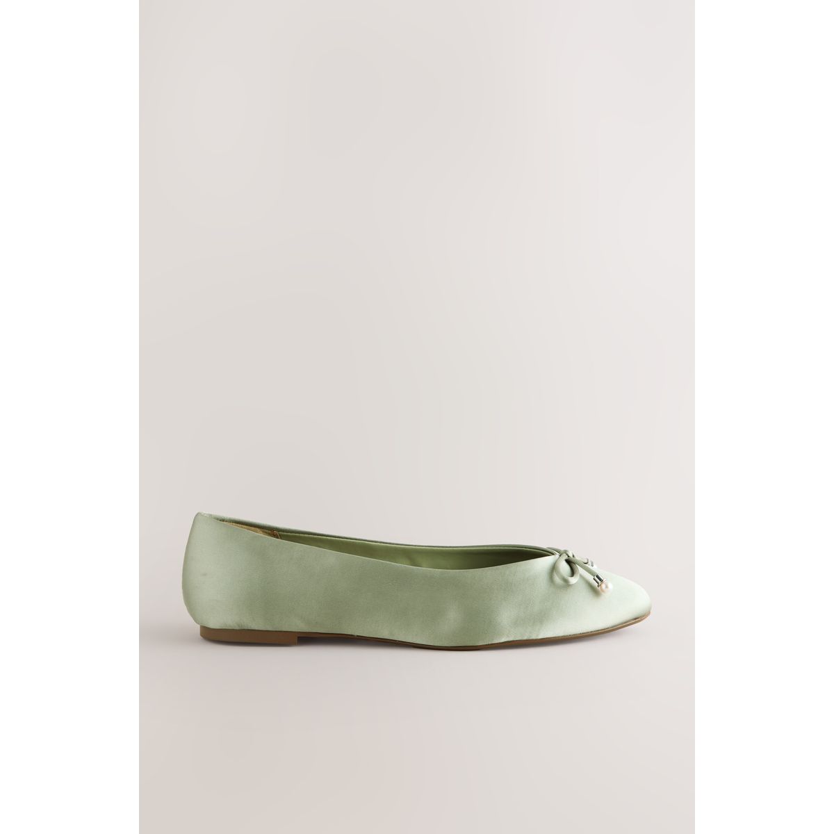 Ballerines avec nœud vert sauge, NEXT